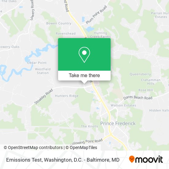 Emissions Test map