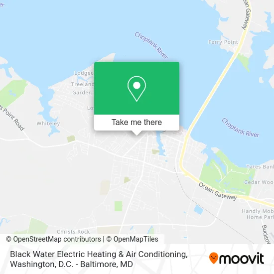 Black Water Electric Heating & Air Conditioning map