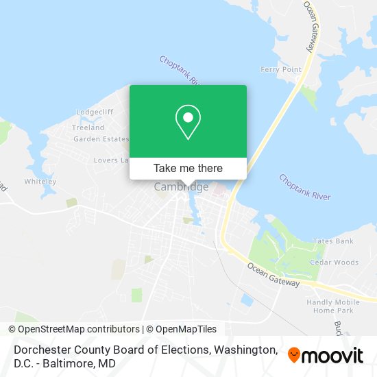 Dorchester County Board of Elections map