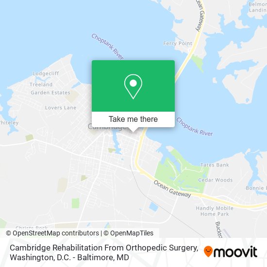 Cambridge Rehabilitation From Orthopedic Surgery map