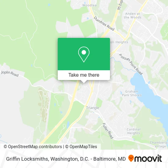 Griffin Locksmiths map