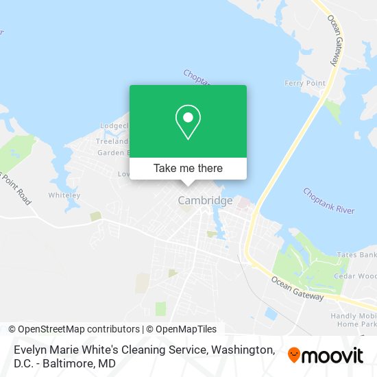 Evelyn Marie White's Cleaning Service map