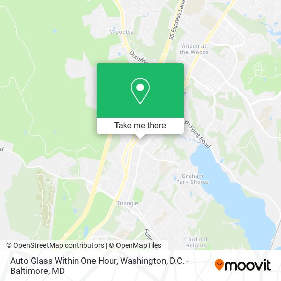 Mapa de Auto Glass Within One Hour
