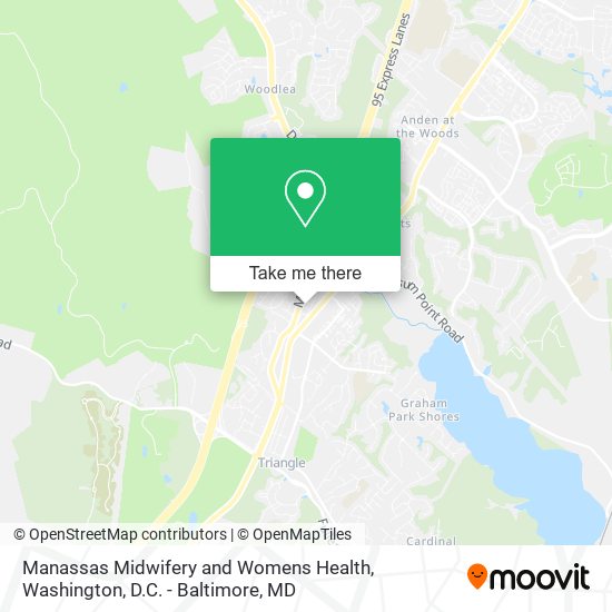 Manassas Midwifery and Womens Health map