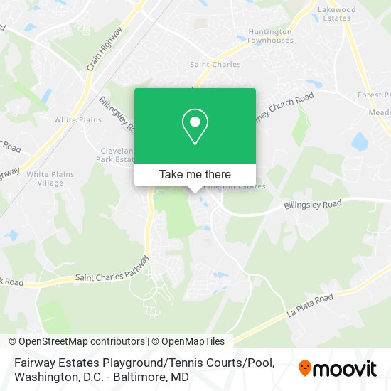 Mapa de Fairway Estates Playground / Tennis Courts / Pool