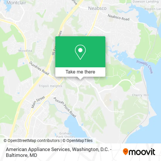 Mapa de American Appliance Services