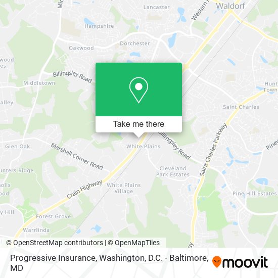 Mapa de Progressive Insurance