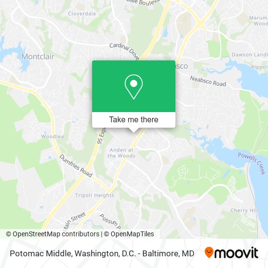 Potomac Middle map