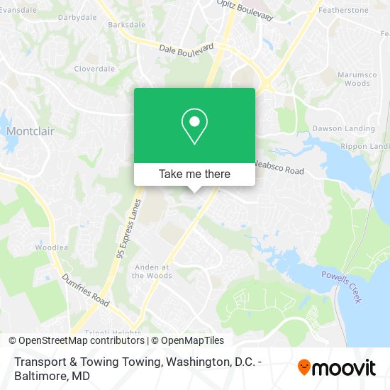 Transport & Towing Towing map