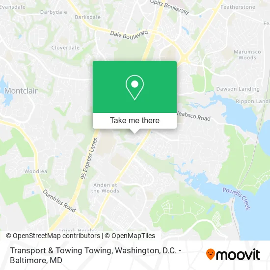 Transport & Towing Towing map