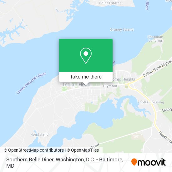 Southern Belle Diner map