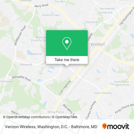 Mapa de Verizon Wireless