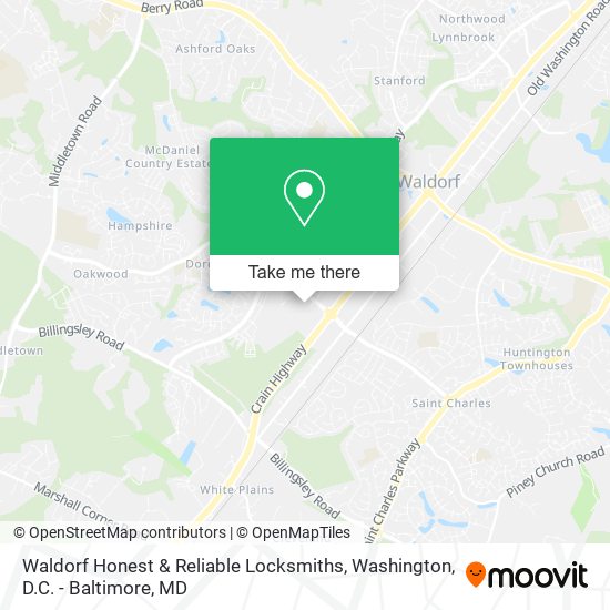 Waldorf Honest & Reliable Locksmiths map