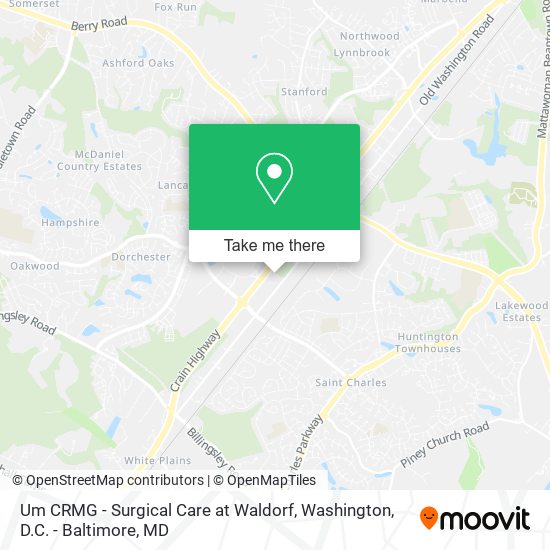 Mapa de Um CRMG - Surgical Care at Waldorf