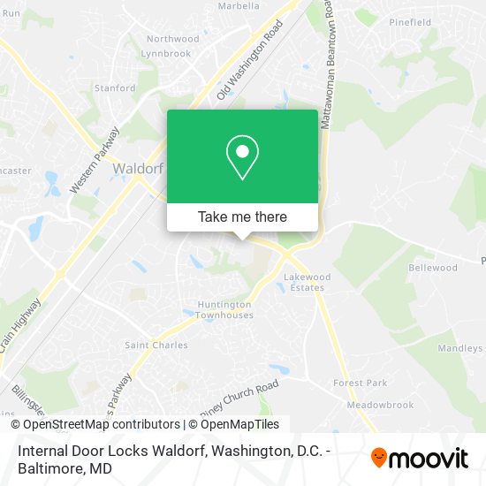Mapa de Internal Door Locks Waldorf