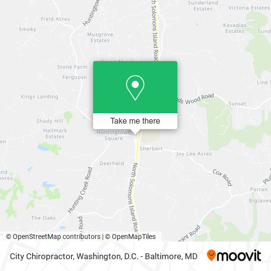 Mapa de City Chiropractor