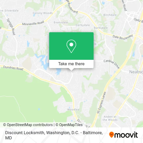 Discount Locksmith map