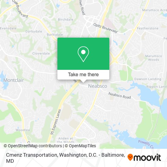 Mapa de Cmenz Transportation