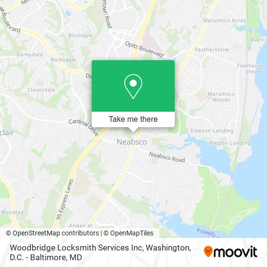 Woodbridge Locksmith Services Inc map