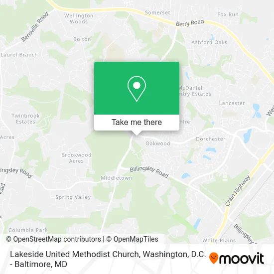 Lakeside United Methodist Church map