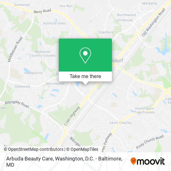 Mapa de Arbuda Beauty Care