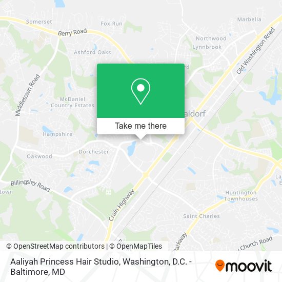 Aaliyah Princess Hair Studio map
