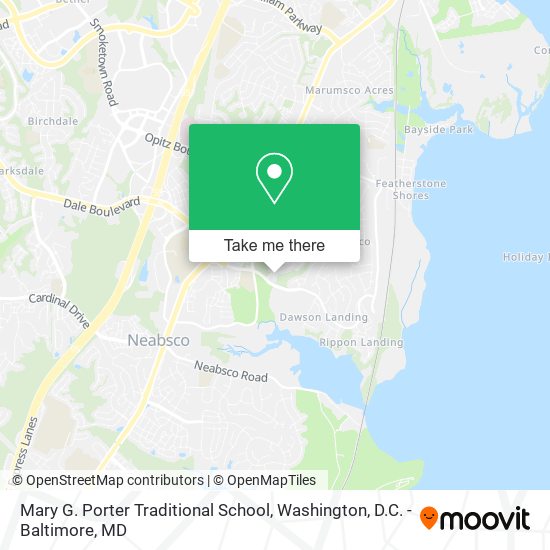 Mary G. Porter Traditional School map