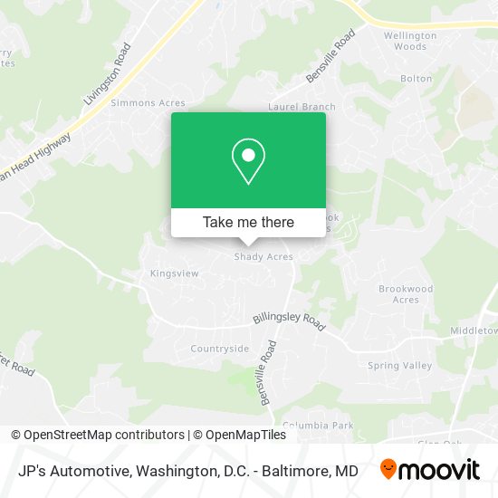 Mapa de JP's Automotive