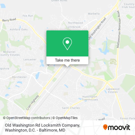 Old Washington Rd Locksmith Company map