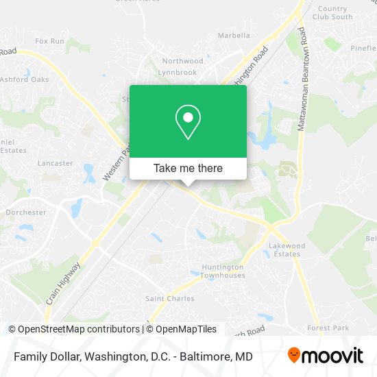 Mapa de Family Dollar