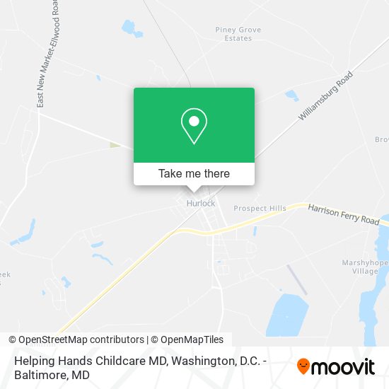 Helping Hands Childcare MD map