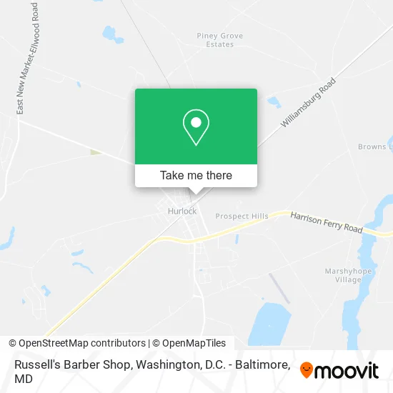 Russell's Barber Shop map