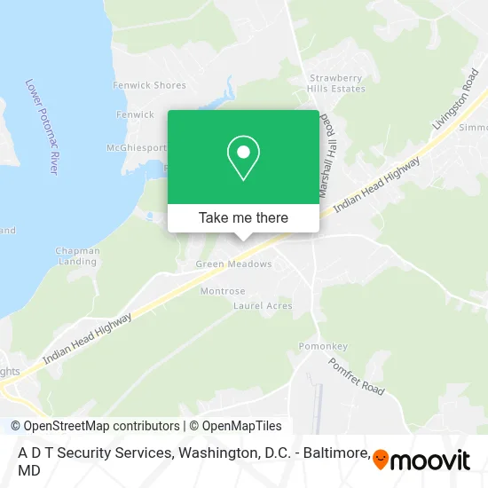 A D T Security Services map