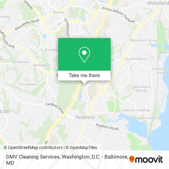 Mapa de DMV Cleaning Services