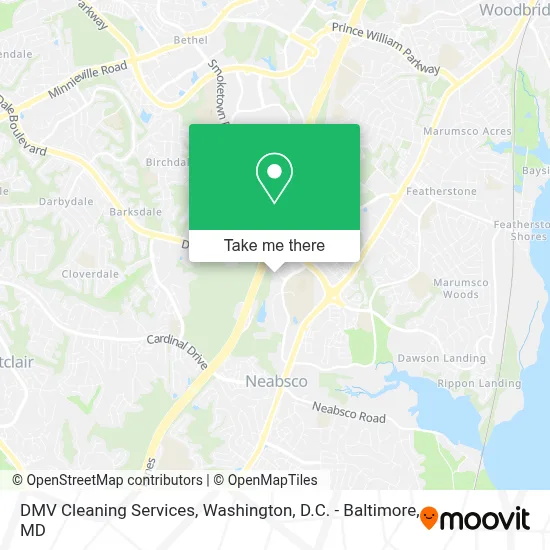 DMV Cleaning Services map