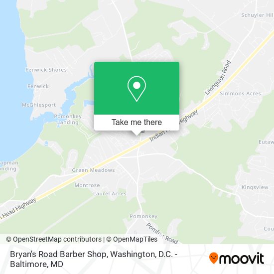 Bryan's Road Barber Shop map