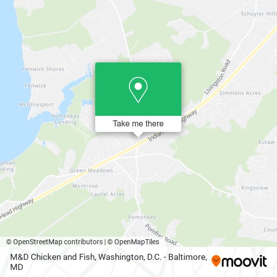 M&D Chicken and Fish map