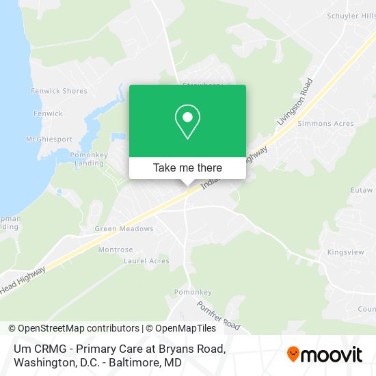 Mapa de Um CRMG - Primary Care at Bryans Road