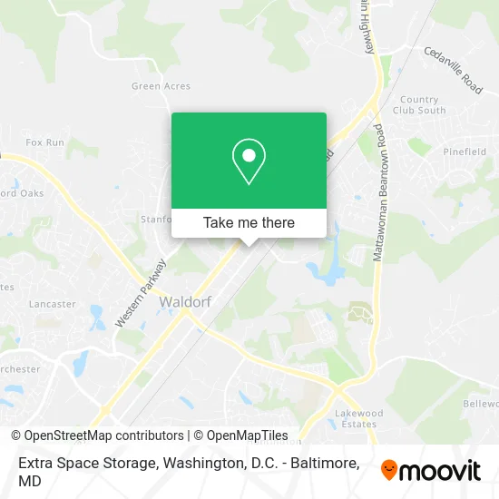 Extra Space Storage map