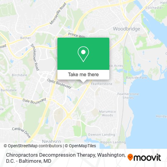 Chiropractors Decompression Therapy map
