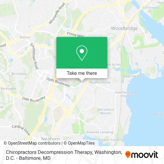 Chiropractors Decompression Therapy map