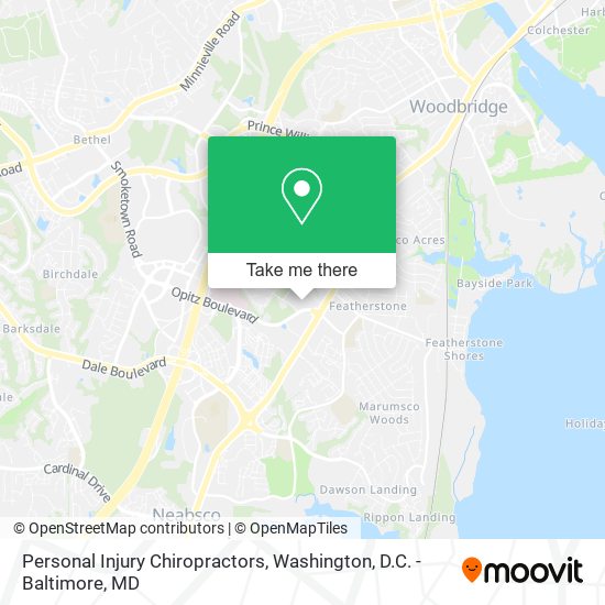 Personal Injury Chiropractors map