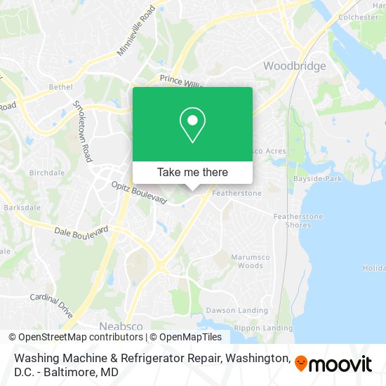 Mapa de Washing Machine & Refrigerator Repair