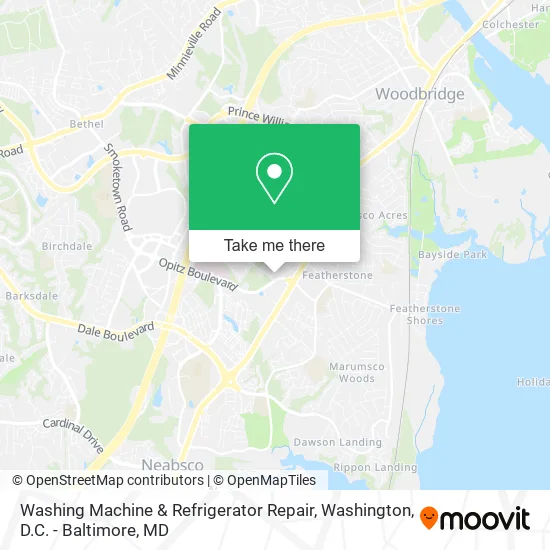 Washing Machine & Refrigerator Repair map