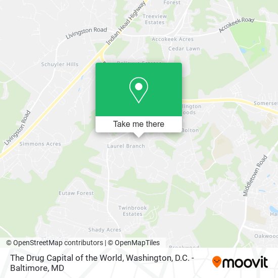 The Drug Capital of the World map
