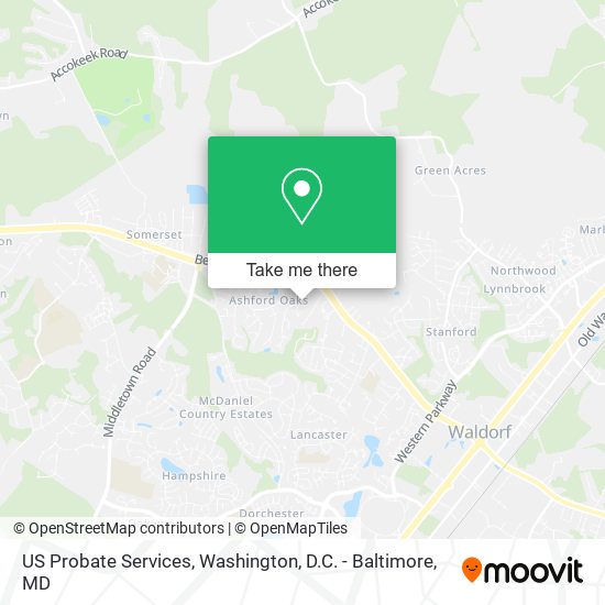 Mapa de US Probate Services