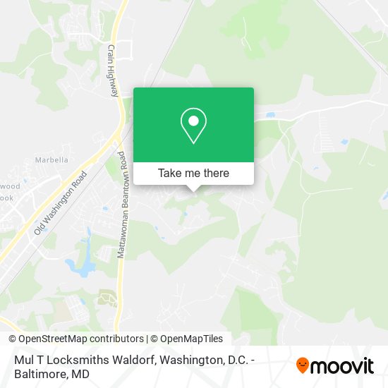 Mul T Locksmiths Waldorf map