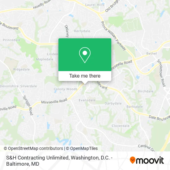 Mapa de S&H Contracting Unlimited