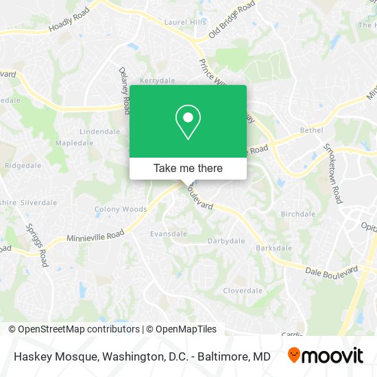 Haskey Mosque map
