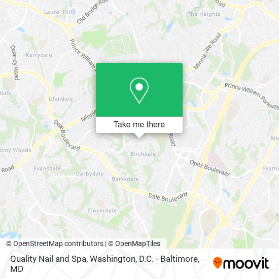 Quality Nail and Spa map